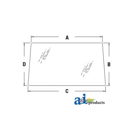 A & I Products Glass, Rear, Upper 55.5" x37" x2" A-F98366